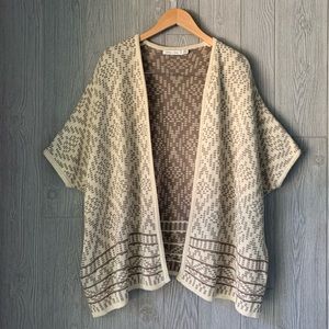 Anthropologie Cardigan Short Sleeve Aztec Cardigan